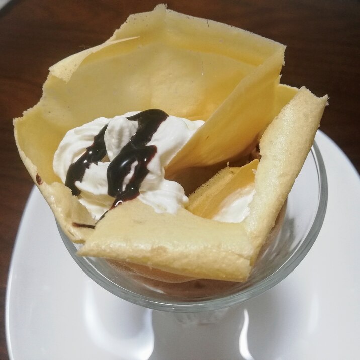 バナナチョコのクレープ